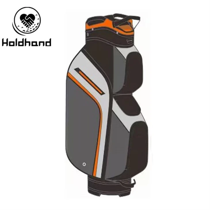 Více kapes Golfová taška se 14 směry Vlastní loga Velkoobchod tašky na golfový vozík Golfová taška