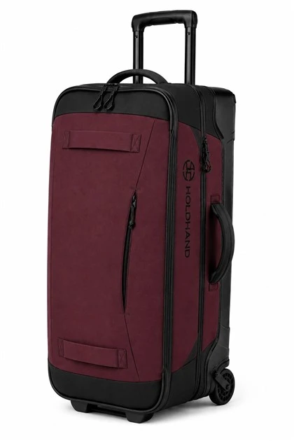 Burgundsko Premium Roller Travel Duffel