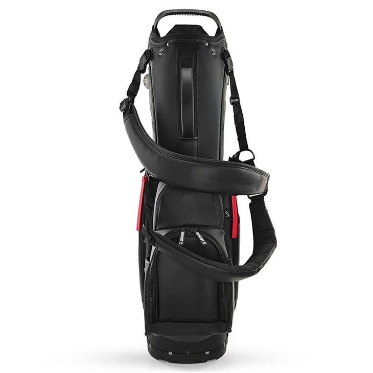 Wholesale Custom 14-Way Golf Cart Bag | Premium PU Leather With Dual Handles factory