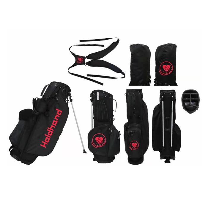 Vysoce kvalitní Classic Black Golf Stand Bag Light