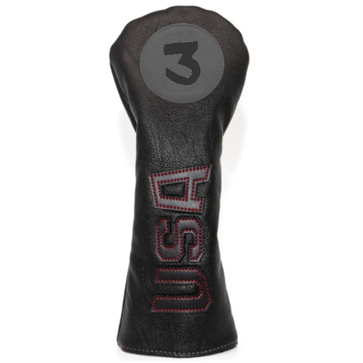 Custom Luxury Golf Headcover PU Leather Golf Driver Headcover